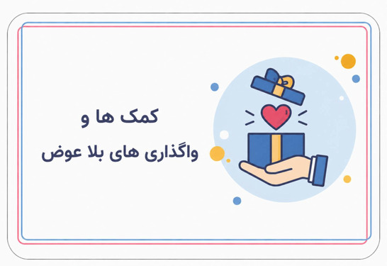 کمک ها و واگذاری هلای بلا عوض
